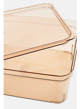 Muy Mucho Transparent Box With Lid, Brown  - Image 3