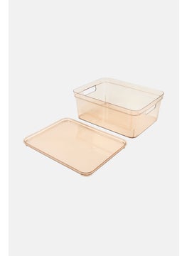 Muy Mucho Transparent Box With Lid, Brown  - Image 2