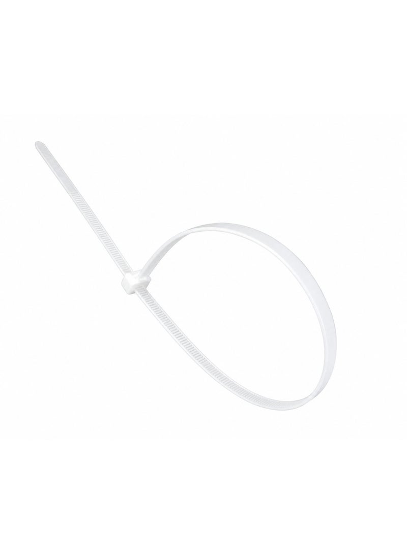 100-Piece White Nylon Cable Ties 30cm Length Heavy Duty Self-Locking Wire Ties for Cable Management Electrical and Home Organization with Secure Non-Sliding Design - Image 4