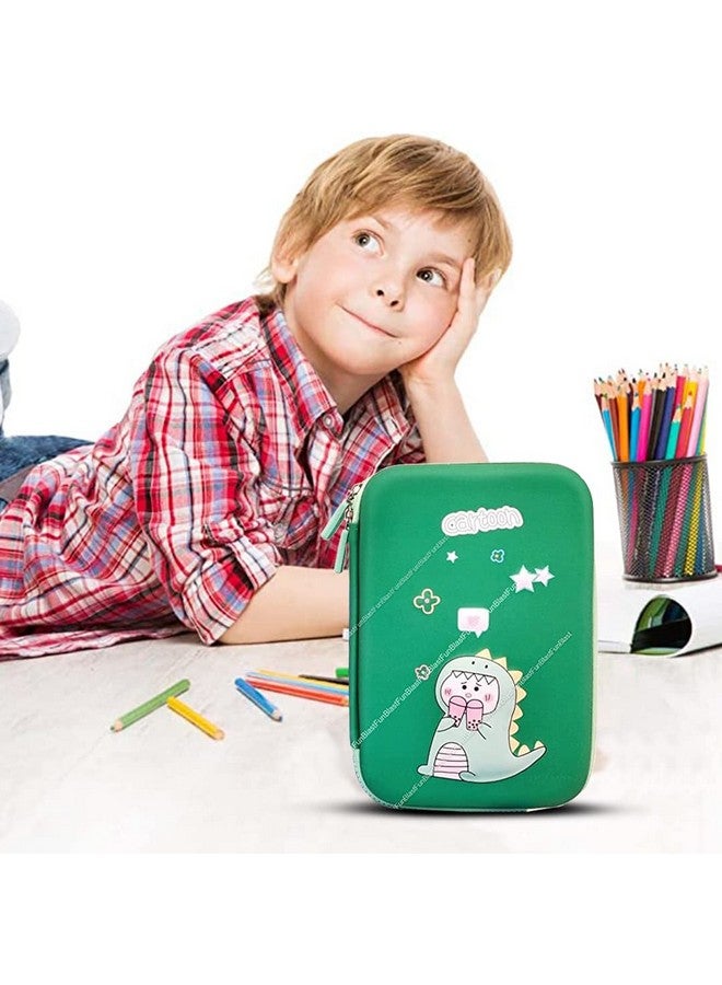 فنبلاست حافظة أقلام فان بلاست ديناصور للأولاد، منظم حافظات أقلام للأطفال، حافظة أقلام ديناصور، حافظة أقلام للأولاد، حافظة أقلام أنيقة للأطفال، هدية إرجاع للأطفال، صندوق أقلام للأطفال للأولاد - أخضر - Image 4