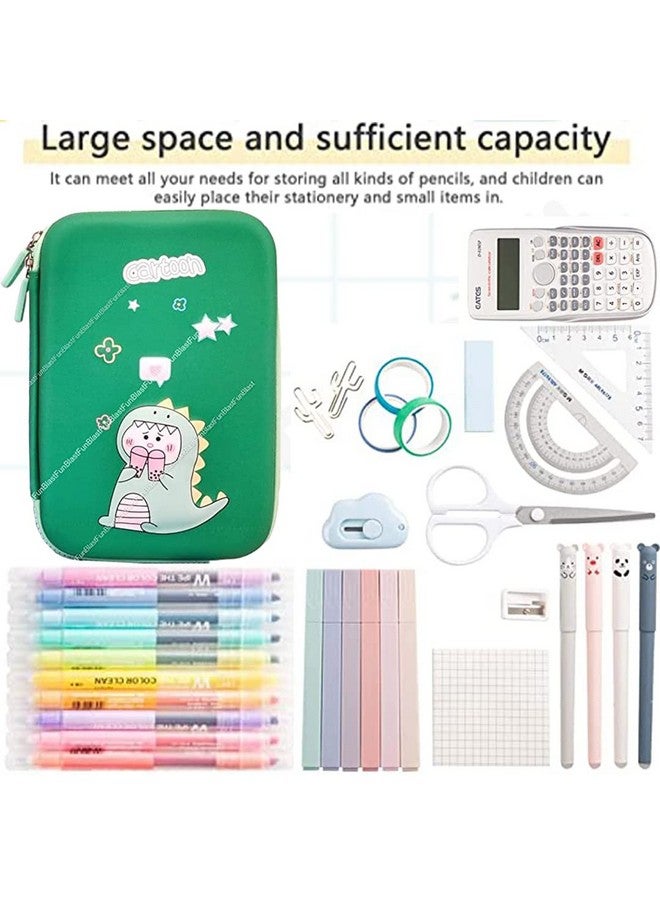 فنبلاست حافظة أقلام فان بلاست ديناصور للأولاد، منظم حافظات أقلام للأطفال، حافظة أقلام ديناصور، حافظة أقلام للأولاد، حافظة أقلام أنيقة للأطفال، هدية إرجاع للأطفال، صندوق أقلام للأطفال للأولاد - أخضر - Image 3