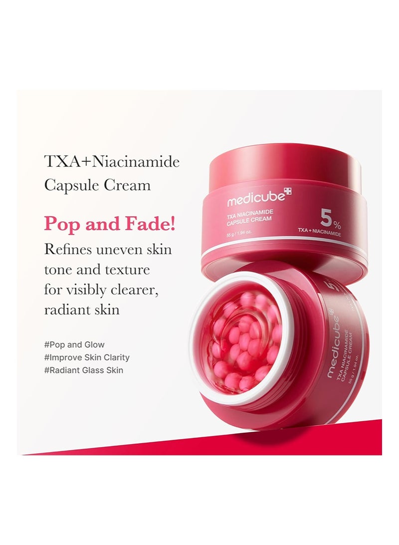 medicube TXA Glow & Care Duo: TXA+Niacinamide 15% Glow Facial Serum and TXA+Niacinamide Capsule Cream - Image 5