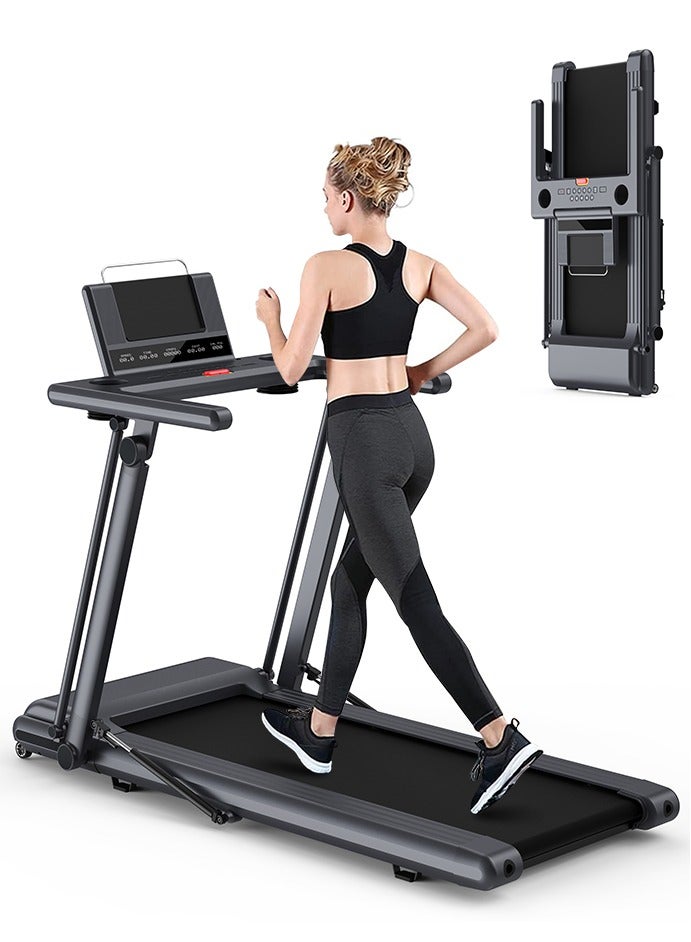 Sumkyle Home collapsible treadmill, 2HP, No installation is required, shock absorption and skid resistance, built-in speaker, LED display, can bear 120KG/264 lbs - Image 1