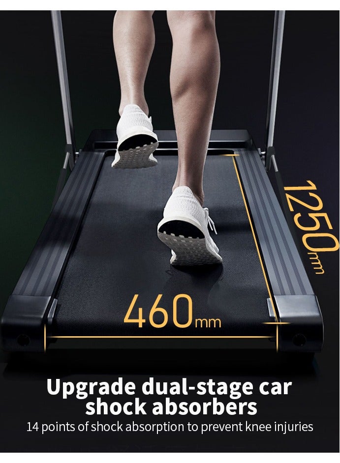 Sumkyle Home collapsible treadmill, 2HP, No installation is required, shock absorption and skid resistance, built-in speaker, LED display, can bear 120KG/264 lbs - Image 5