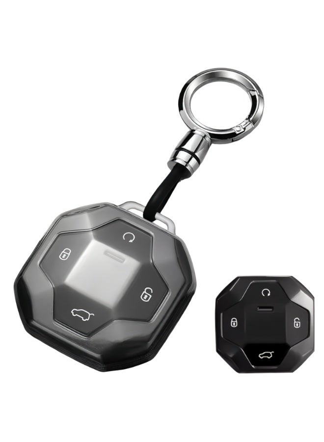 فيتوسي غلاف مفتاح السيارة متوافق مع شيري جيتور T2 ترافلر 2023 2024 – غلاف حماية شفافة من TPU ذات 4 زر - Image 1