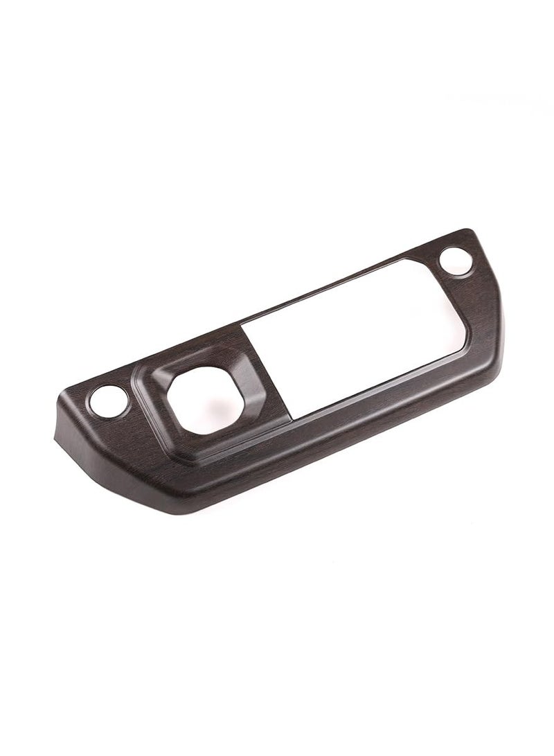 SYOSI Gear Shift Panel Frame Trim Central Control Air Conditioner Panel for Land Rover Defender 2020-2024 ABS Material Center Console Air Conditioning Control Panel Cover Left-Hand Drive Oak grain - Image 2