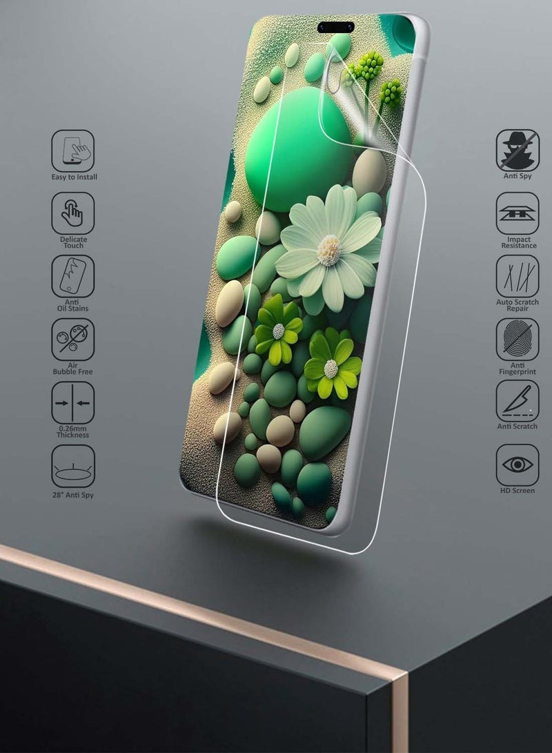 Wtech Huawei Mate 80 Pro 5G 2025 Premium Hydrogel Film Thin and Flexible Screen Protector (MSHFMN) - Clear - Image 2
