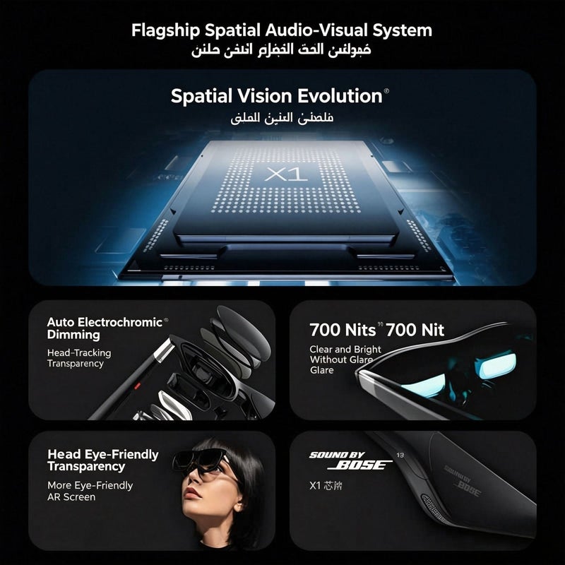اكسريال نظارات AR الذكية XREAL One Pro - تحليق مكاني بـ 3 درجات من الحرية، محرك بصري من الجيل التالي - Image 4