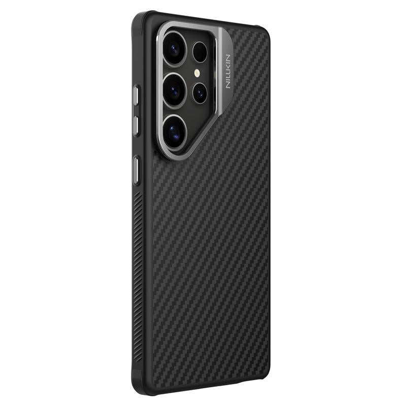 Nillkin For Samsung Galaxy S25 Ultra 5G Aramid Fiber Frame Version Magsafe Phone Case(Black) - Image 3
