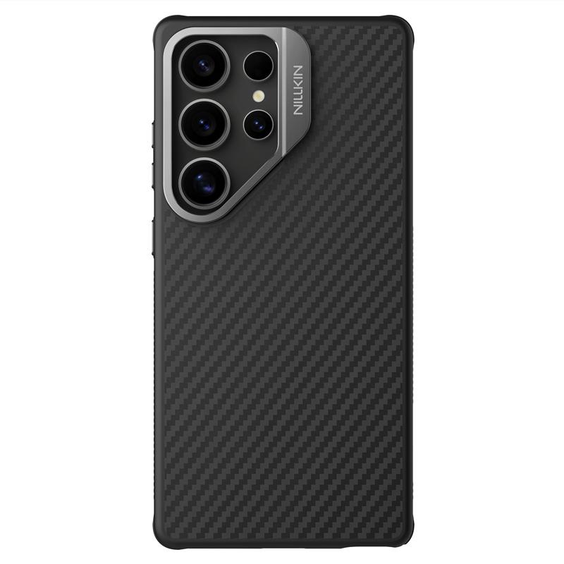 Nillkin For Samsung Galaxy S25 Ultra 5G Aramid Fiber Frame Version Magsafe Phone Case(Black) - Image 2