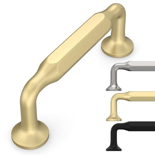 9BUILD 10 Pack 3 Inch Gold Cabinet Handles Kitchen Hardware Pulls for Cabinets - Image 1