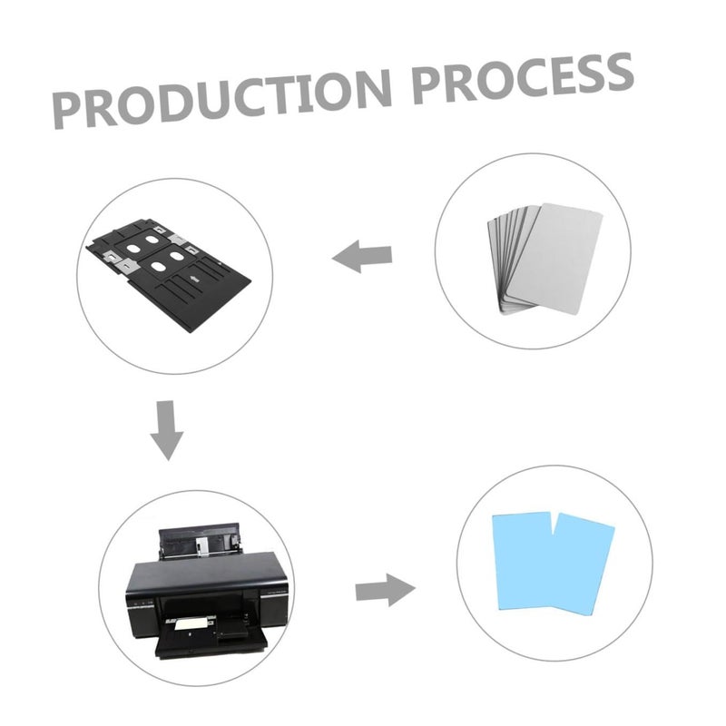 Professional PVC Card Printing Tray Holder for ID Cards Office School Home Use - Image 3