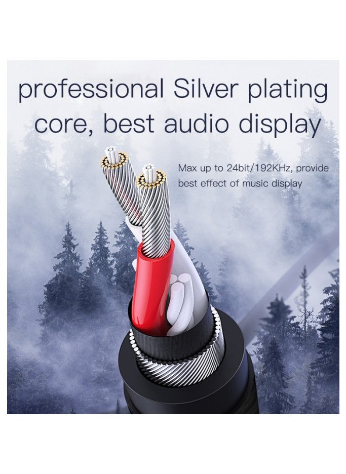 Yesido - YAU15 2m Nylon Braided 3.5Mm To 3.5Mm Jack plug Speakers Music Connection Aux Auxiliar Audio Cable - Image 1