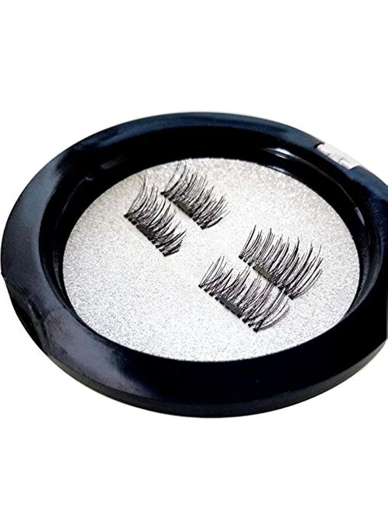 رموش مغناطيسية طبيعية، قابلة لإعادة الاستخدام بدون صمغ، مجموعة كاملة للرموش العلوية والسفلية، سهلة التركيب والإزالة - Image 4