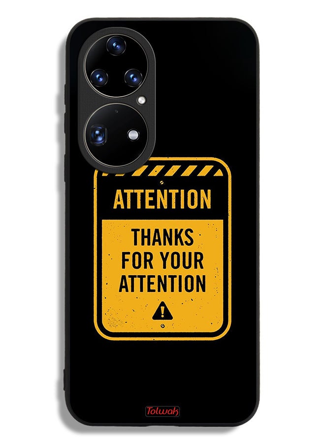 Tolwak Huawei P50 Pro Protective Case Cover Thanks For Attention - Image 2