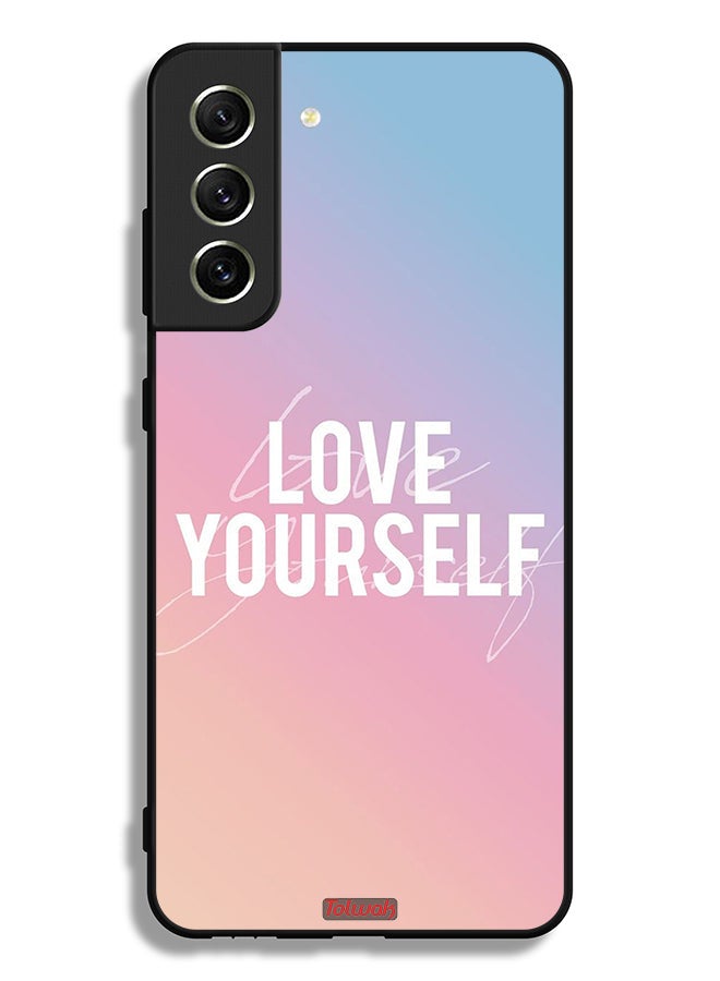 Tolwak Samsung Galaxy S21 FE 5G Protective Case Cover Love Yourself - Image 3