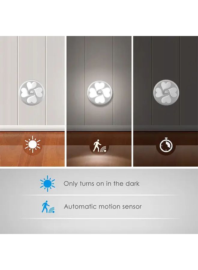 مصباح LED يعمل بالبطارية مع مستشعر حركة، لون أبيض، مناسب للممرات والخزائن والمطبخ. - Image 5