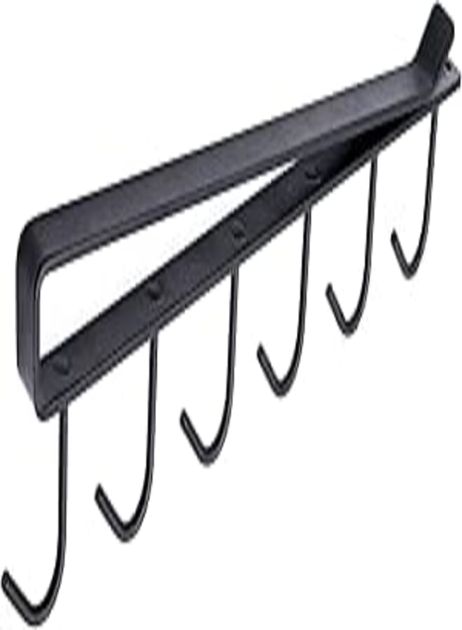 NextClimb Under Cabinet Coffee Cup Hooks Heavy Duty Coffee Cup Rack Kitchen Utensil Rack