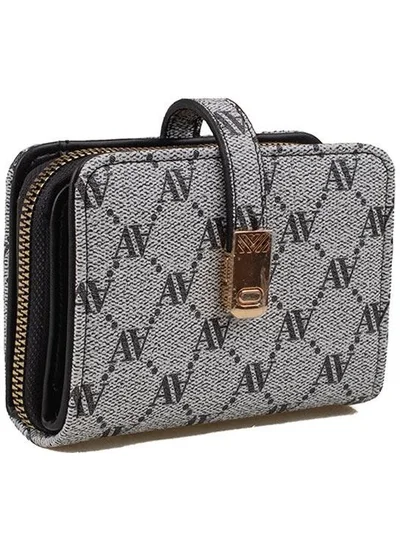 ARMINE Gray Dotted Pattern Women's Small Wallet