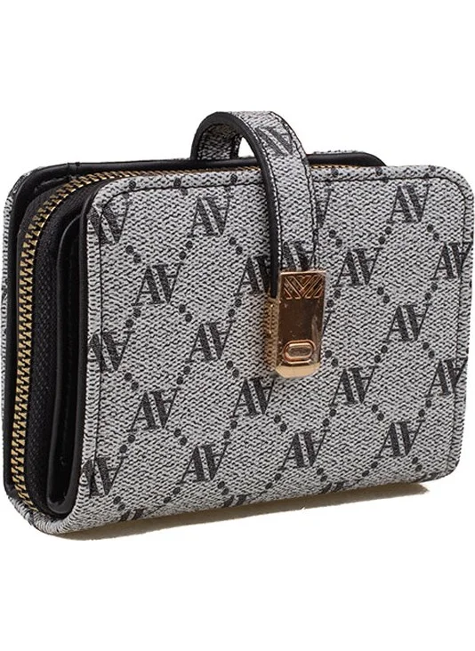ARMINE Gray Dotted Pattern Women's Small Wallet