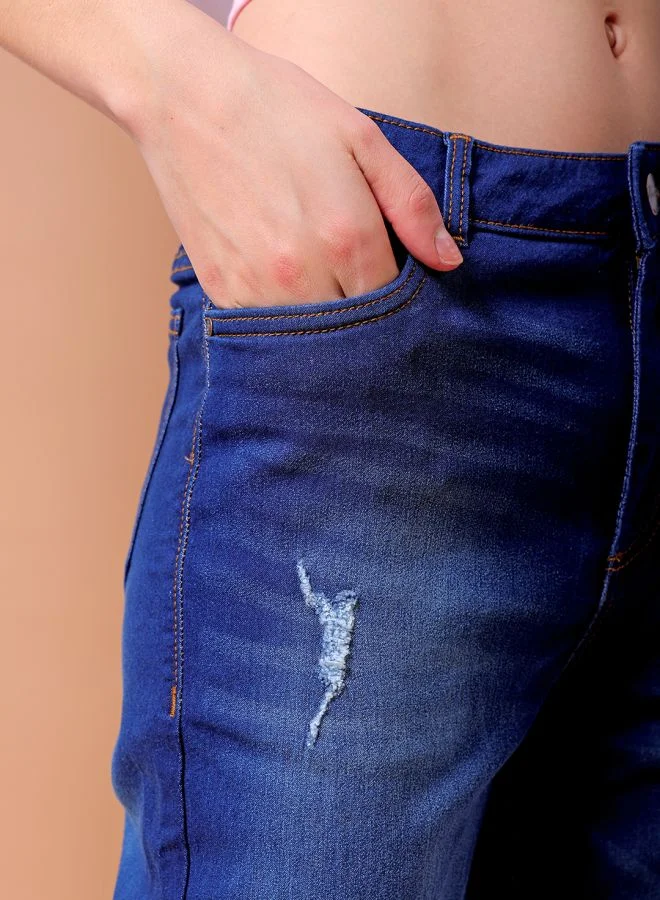 مرفوعة Women Skinny Fit Solid High-Rise Jeans