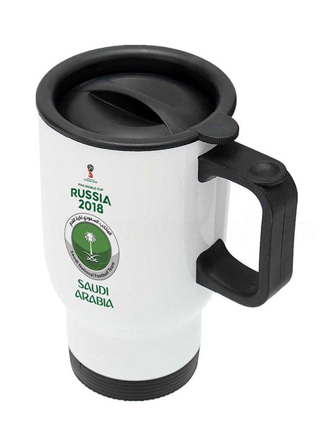 RKN FIFA World Cup 2018 Saudi Arabia Football Team Printed Car Mug White/Black 11ounce - Image 2