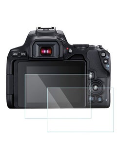 سجيت 2 حزمة واقي شاشة لكاميرا Canon EOS 250D 200D زجاج مقسّى بسمك 0.3 مم صلابة 9H مضاد للخدوش ومضاد للفقاعات  - Image 1