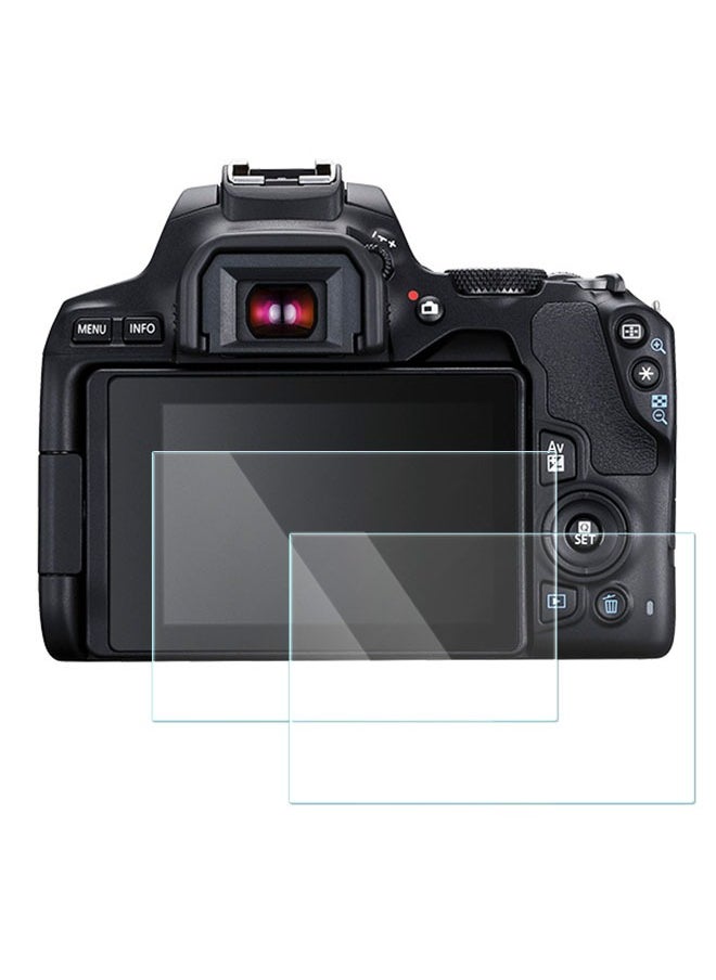 SJet 2 PACK Screen Protector for Canon EOS 250D 200D Tempered Glass Cover 0.3mm 9H Hardness Anti-Scrach Anti-Bubble  - Image 1