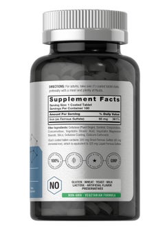 Horbäach Iron Ferrous Sulfate 325mg 180 Count 6 Months supply  - Image 2
