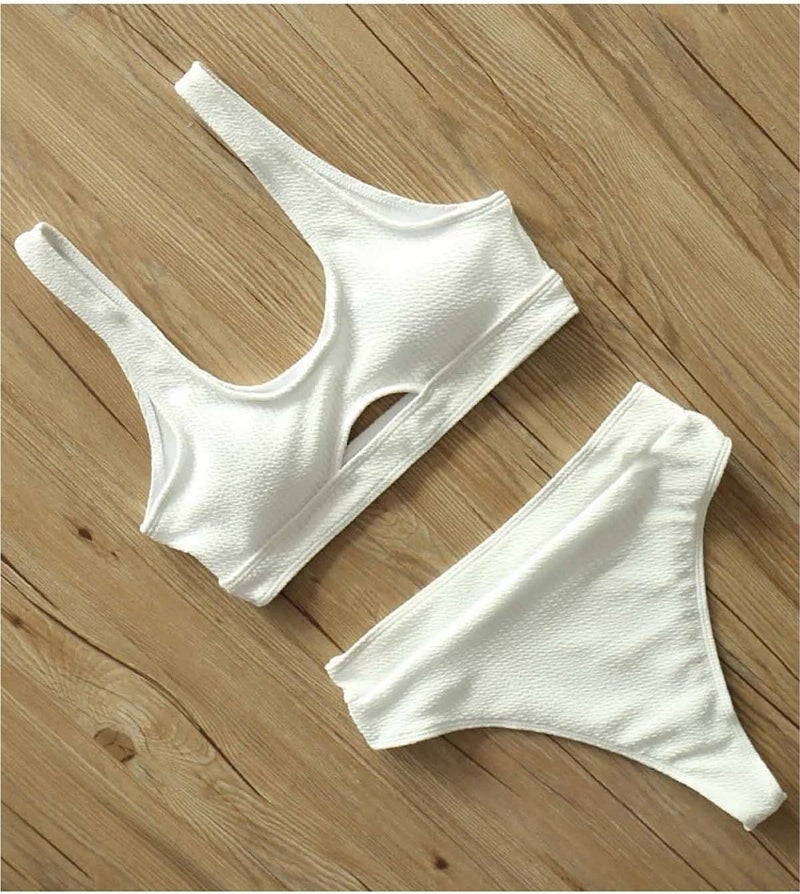 Angelsin Low-cut Bikini Top White  - Image 2