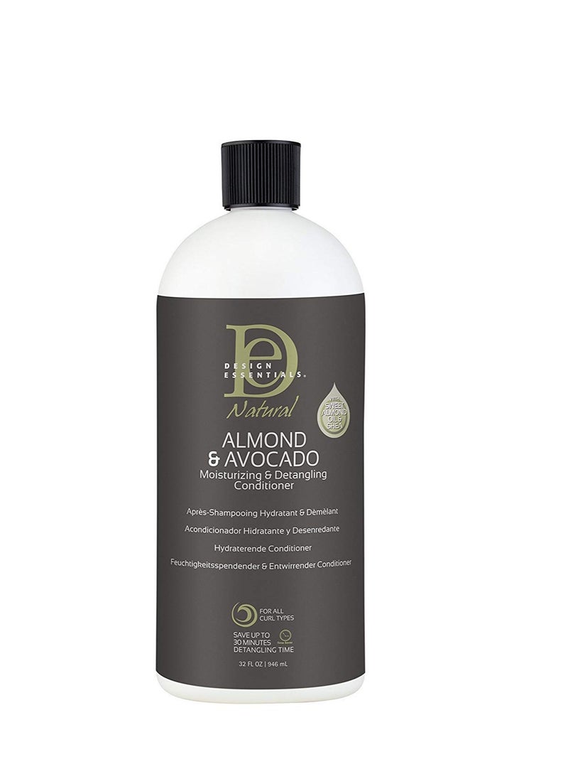 Design Essentials Design Essentials Almond and Avocado Moisturizing and Detangling Conditioner, 32 Ounces 