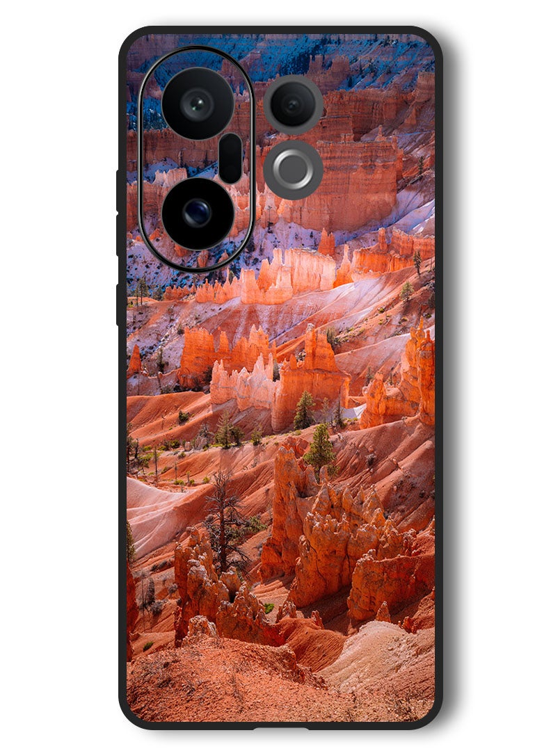 Theodor Case Compatible with Vivo X200 FE 6.31 Inch Protection Shockproof Bumper Cover rocks_mountains_landscape - Image 1