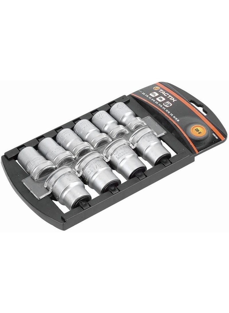 Tactix Tactix 365109 Socket Set with 12Inch Drive BlackOrange 10Piece 