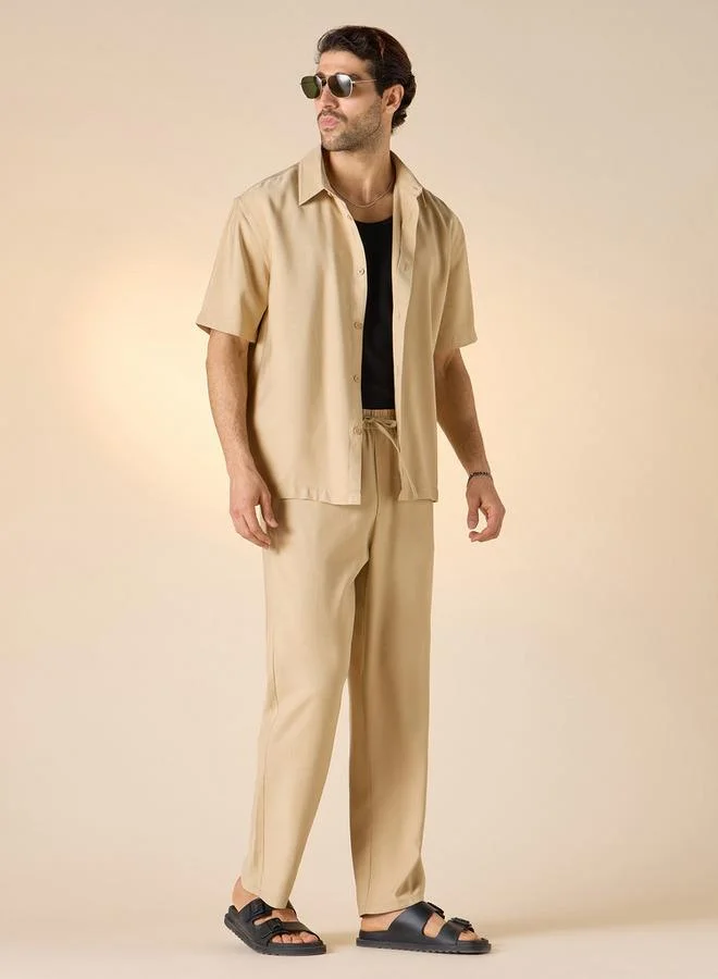 سبلاش فيڤ قميص بقصة عادية بأكمام قصيرة