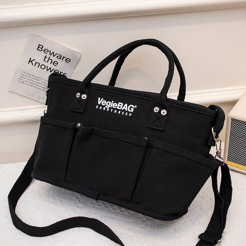 Bag Women'S 2023 New Fashion Japanese Vegiebag Portable Mummy Bag Large Capacity Crossbody Canvas Bag - Image 1