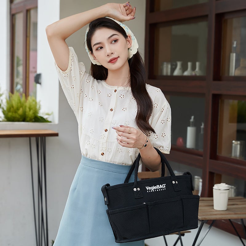 Bag Women'S 2023 New Fashion Japanese Vegiebag Portable Mummy Bag Large Capacity Crossbody Canvas Bag - Image 4