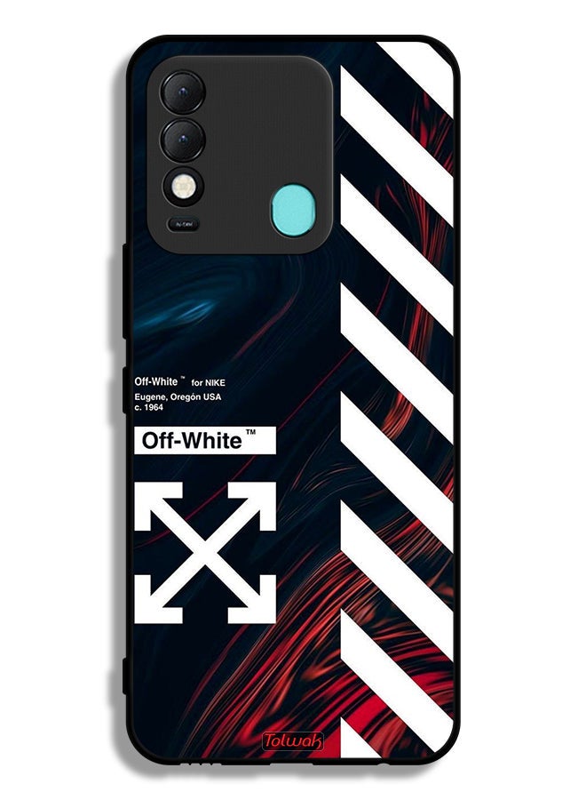 Tolwak Tecno Spark 8 Protective Case Cover Off White Sticker - Image 2