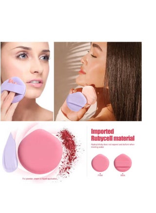 4 PCS Foundation Sponge Blender Sponge for Liquid, Cream, And Powder (Pink/Rose Red/Yellow/Purple) - view 5