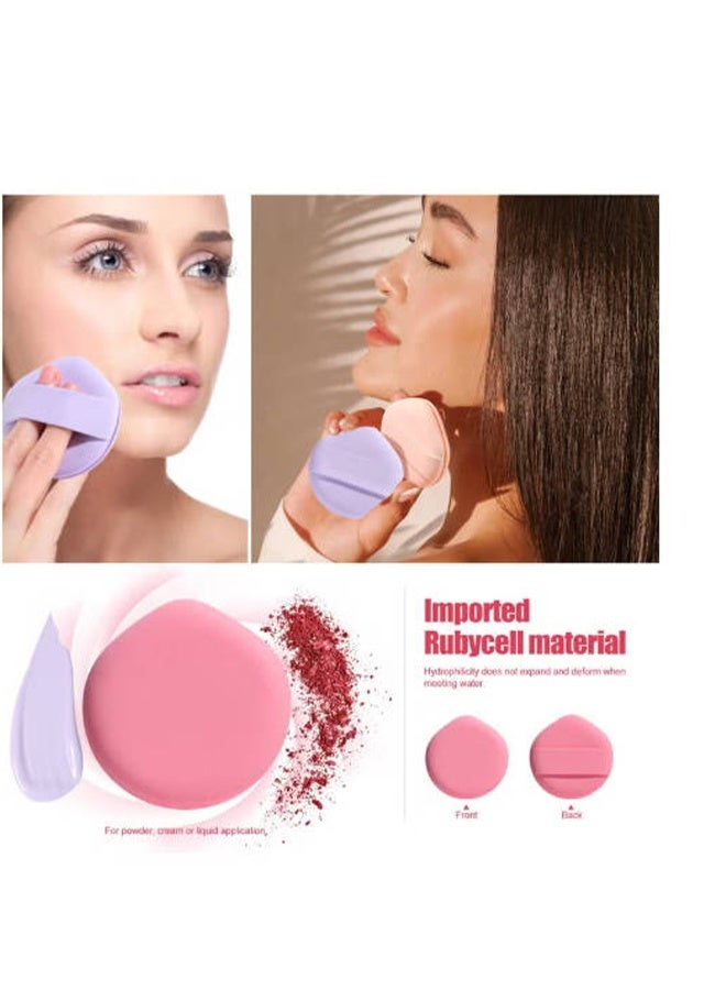 YJ 4 PCS Foundation Sponge Blender Sponge for Liquid, Cream, And Powder (Pink/Rose Red/Yellow/Purple) - Image 5