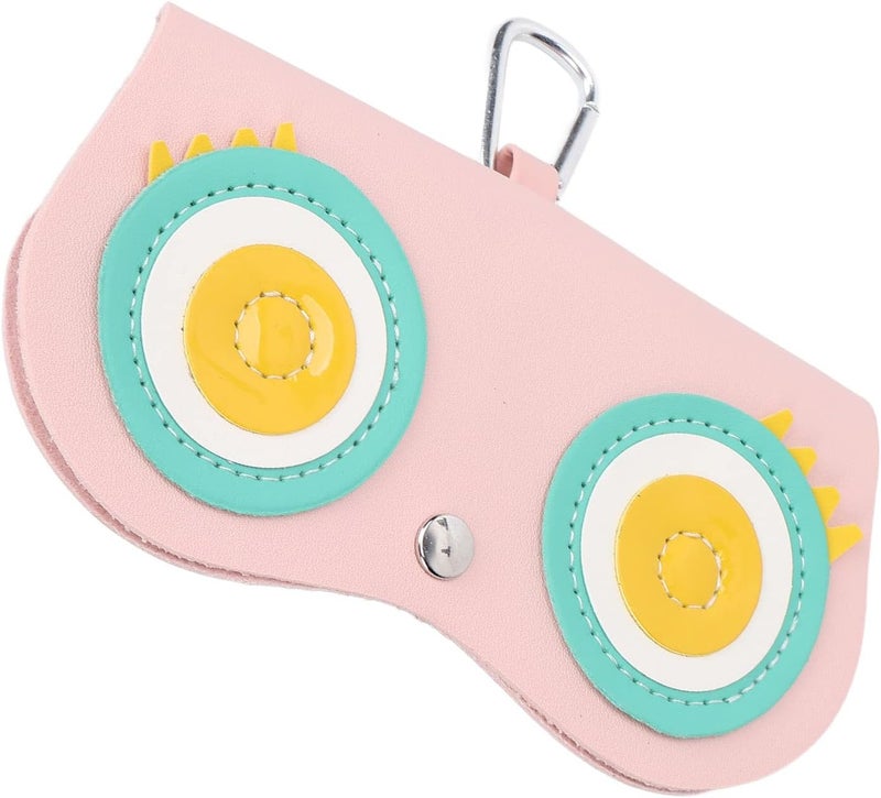 كلاراكو حقيبة حمل النظارات الشمسية، حقيبة ناعمة للنظارات الشمسية بمظهر جميل وإغلاق سريع ونمط فريد للأنشطة الخارجية والسفر والمنزل (وردي) - Image 4