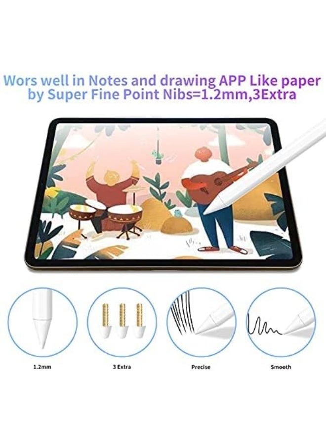 Active Stylus Pen for iPad (2018–2022), Palm Rejection Digital Pencil, Rechargeable Touch Pen Compatible with iPad Pro, iPad Air, iPad, and iPad Mini - Image 3