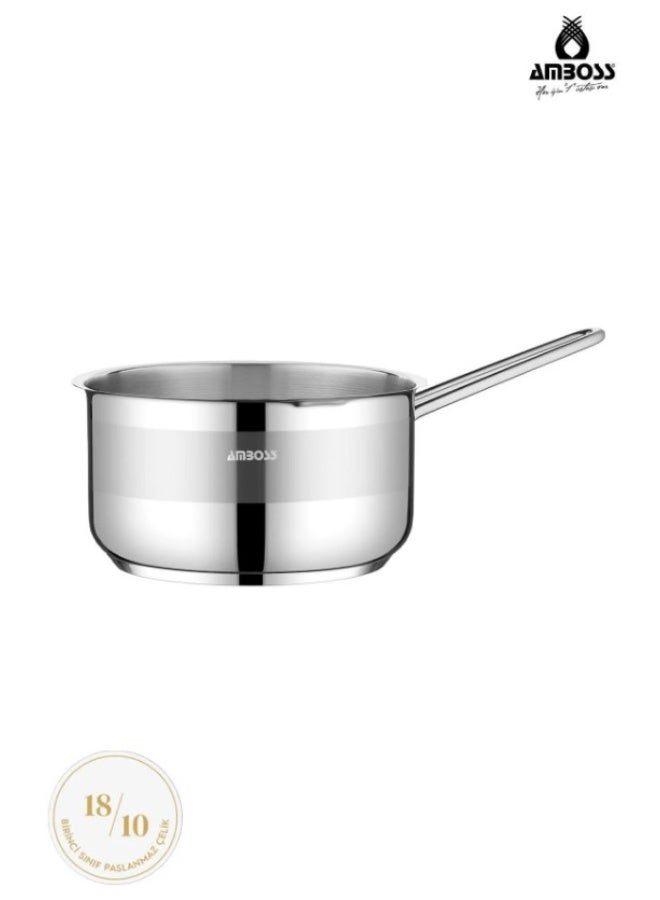 AMBOSS 18/10 Stainless Steel Saucepan with Long Handle | 16cm | 1.8L Capacity | Versatile | Suitable for all types of hobs and dishwashers - Image 5