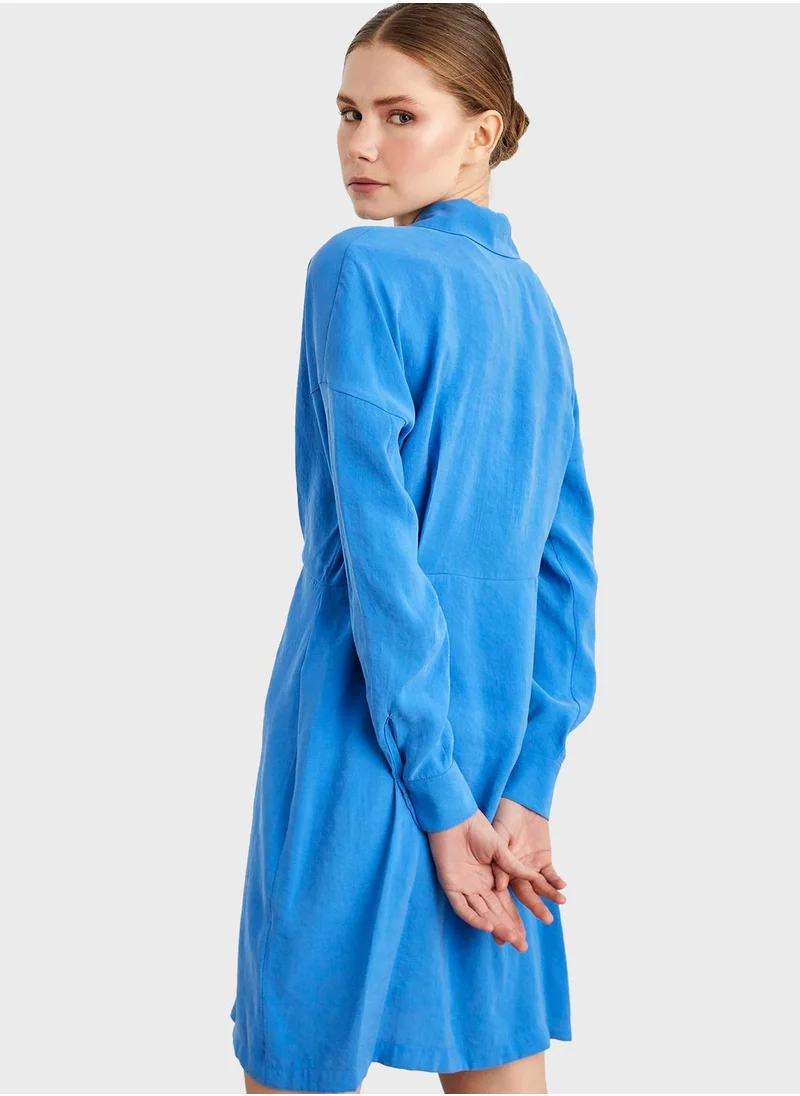 Adl Pleated Shirt Dress