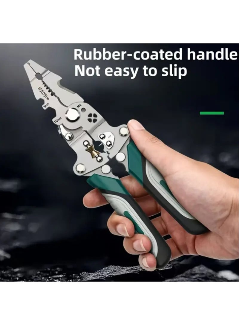 Collapsible Wire Stripping Pliers - Multi-Function Electrician Tool  - Image 3