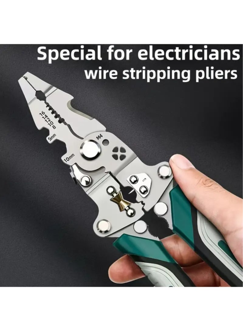 Collapsible Wire Stripping Pliers - Multi-Function Electrician Tool  - Image 5