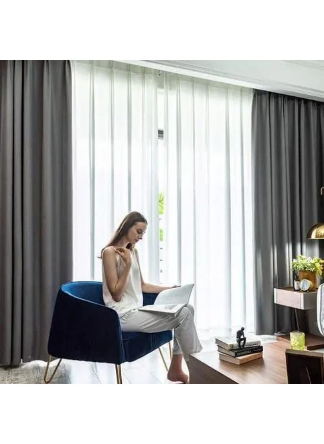 MOONCEE 1 PCs 100% Blackout Curtains & Drapes for Bedroom Thermal Curtains Grommet Noise Reducing Room ening Solid Window Panels Heat, Light Blocking Curtains - pzsku/ZD83048400BE037574984Z/45/_/1726654390/5fcdbba2-d5b6-4c0e-bcdb-0ecc90ac07dc