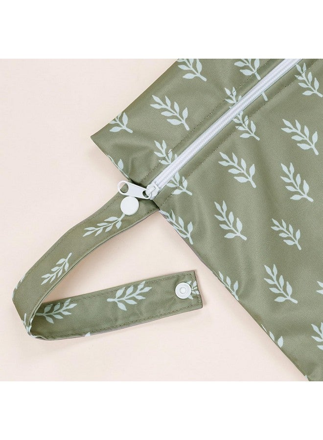 Happy Flute HappyFlute 2pcs Wet Bag Waterproof Bag Set-Cactus and Animal Pattern Wet Bag for Towels,Diaper Bag,Swim Bag,Beach Bag,Gym Bag,Wet/Dry Bag,Wet Clothes Bag,Wet Swimsuit Bag,10.2x14.4 inches.(Flower) - Image 2