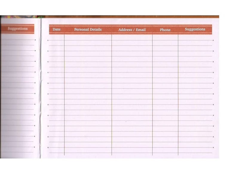 FIRST CLICK Visitor Book Feedback book Address Books (Executive) Guest Book The cover design of the Books is subject to change depending on stock availability 144 Page Size- 20.5 x 25 cm 1 Pc - Image 2