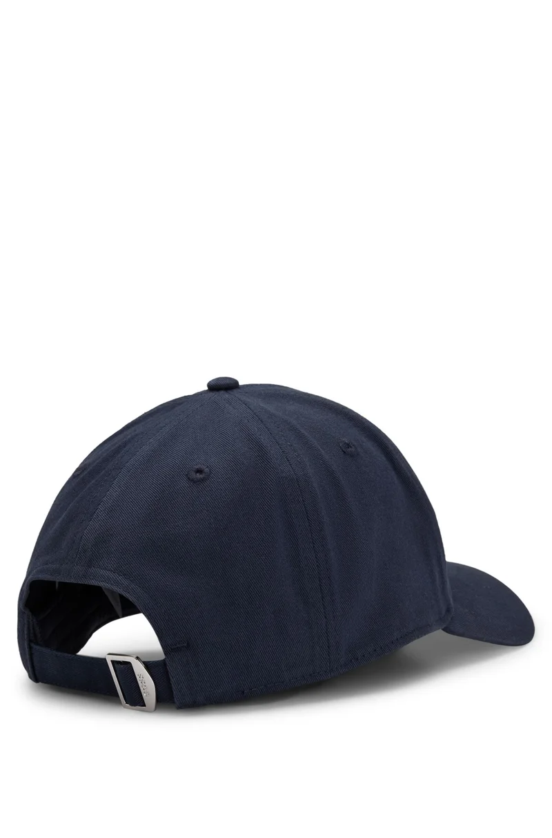 BOSS Dark Blue Cotton-twill cap with embroidered Double B monogram for Men | Best Price UAE