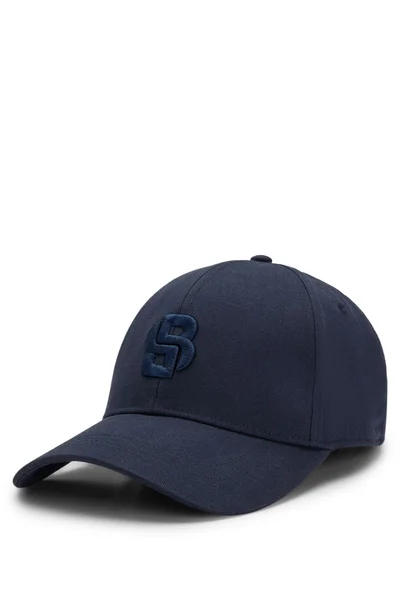 بوس Cotton-twill cap with embroidered Double B monogram